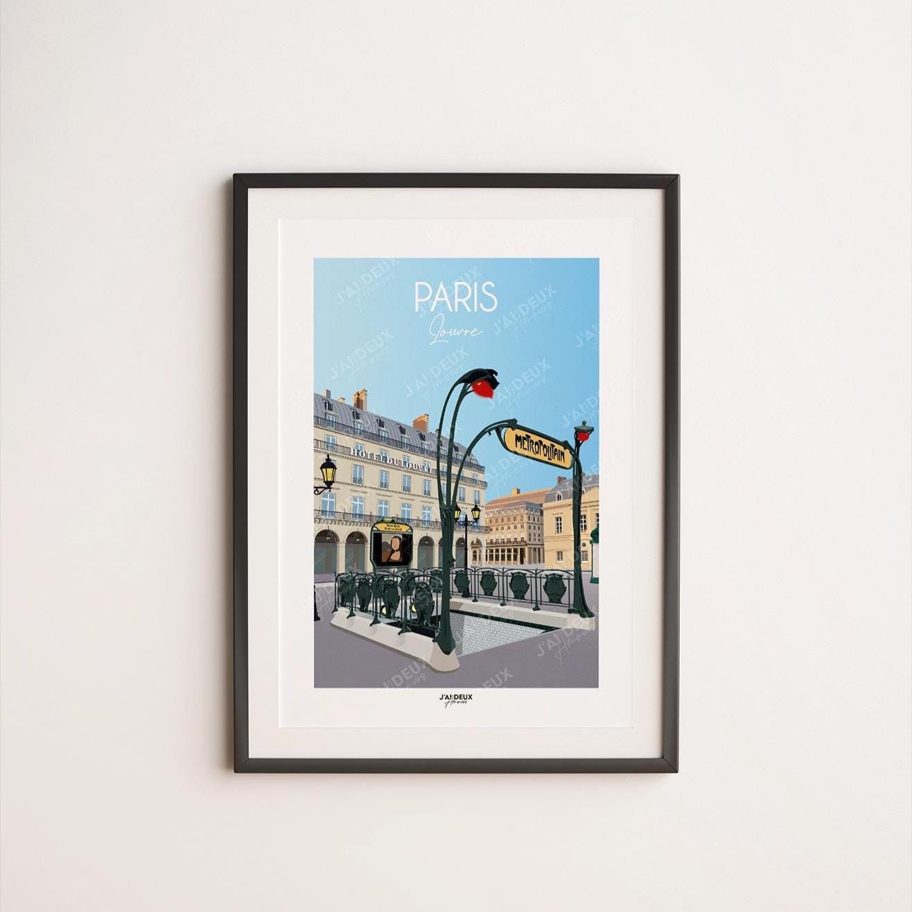 Affiche Paris, Louvre