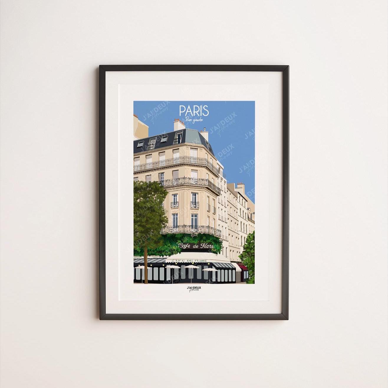 Affiche Paris, Café de Flore