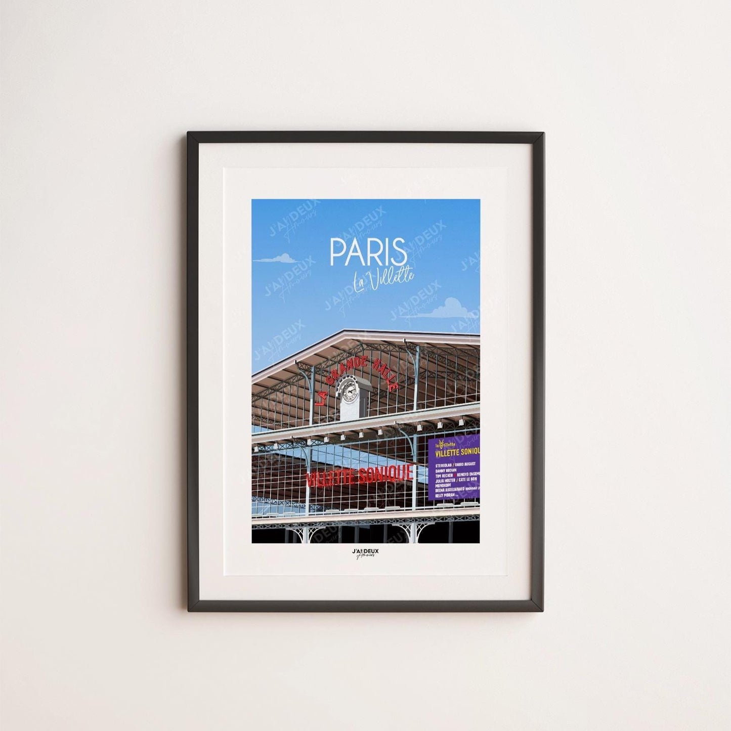 Affiche Paris, La Villette