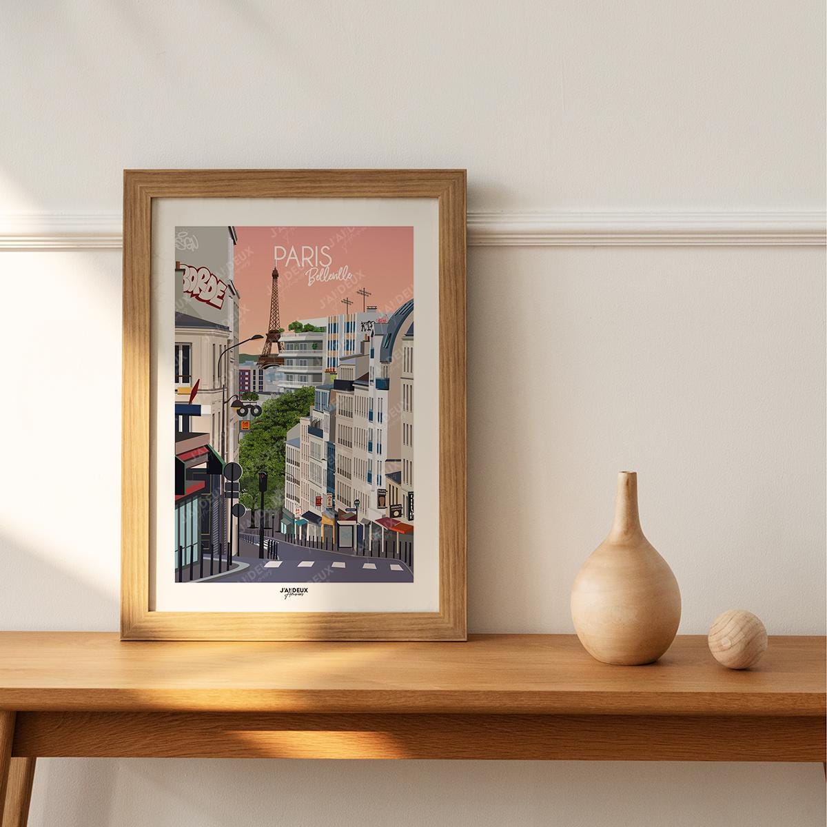 Affiche Paris, Belleville