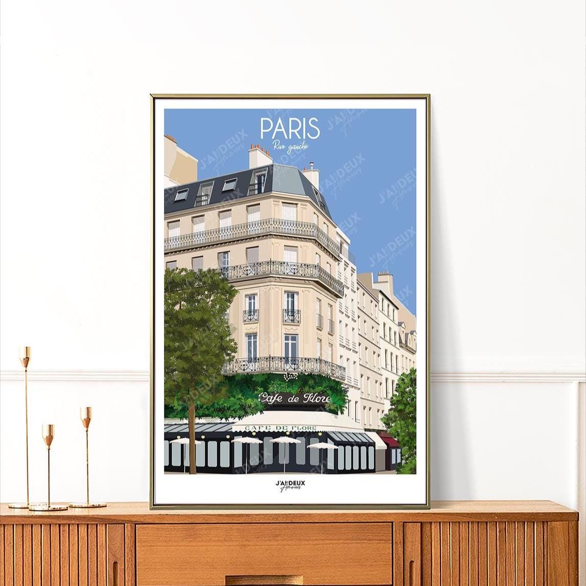 Affiche Paris, Café de Flore