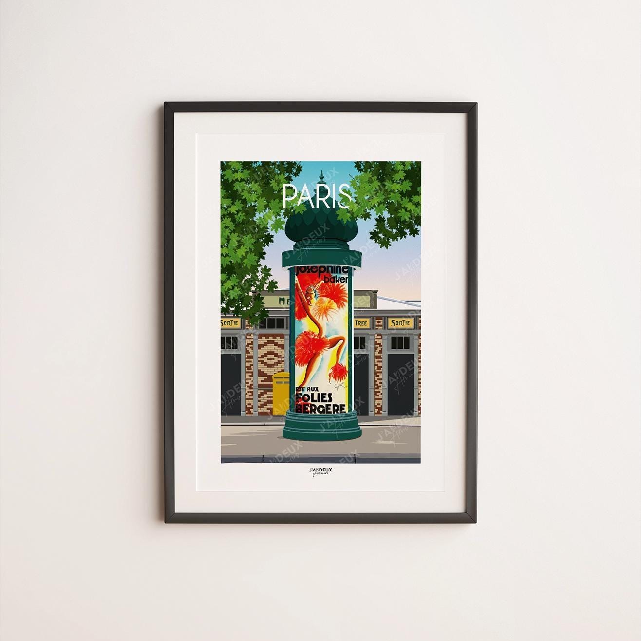 Affiche Paris, Colonne Morris