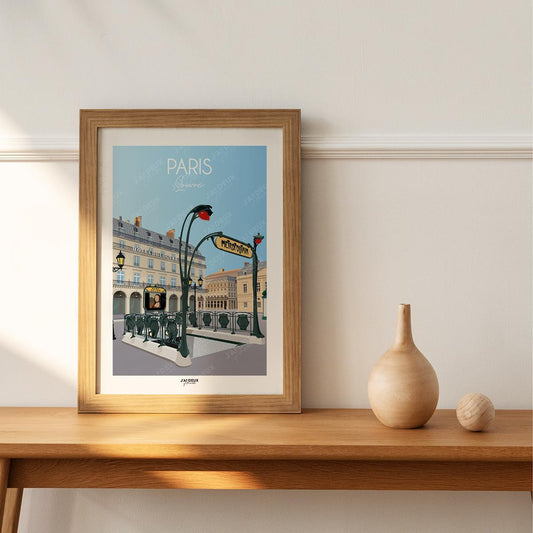 Affiche Paris, Louvre