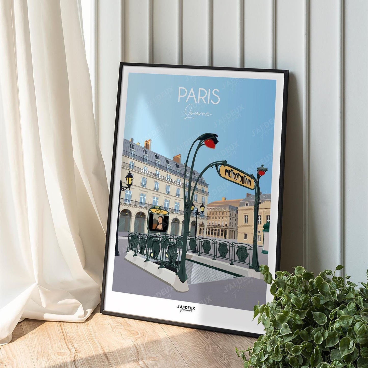 Affiche Paris, Louvre