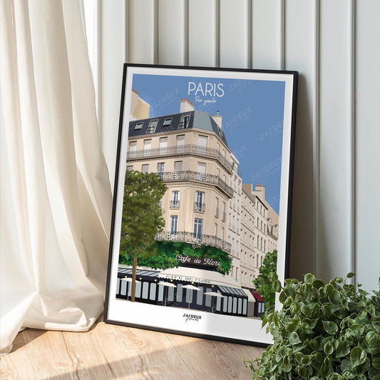 Affiche Paris, Café de Flore